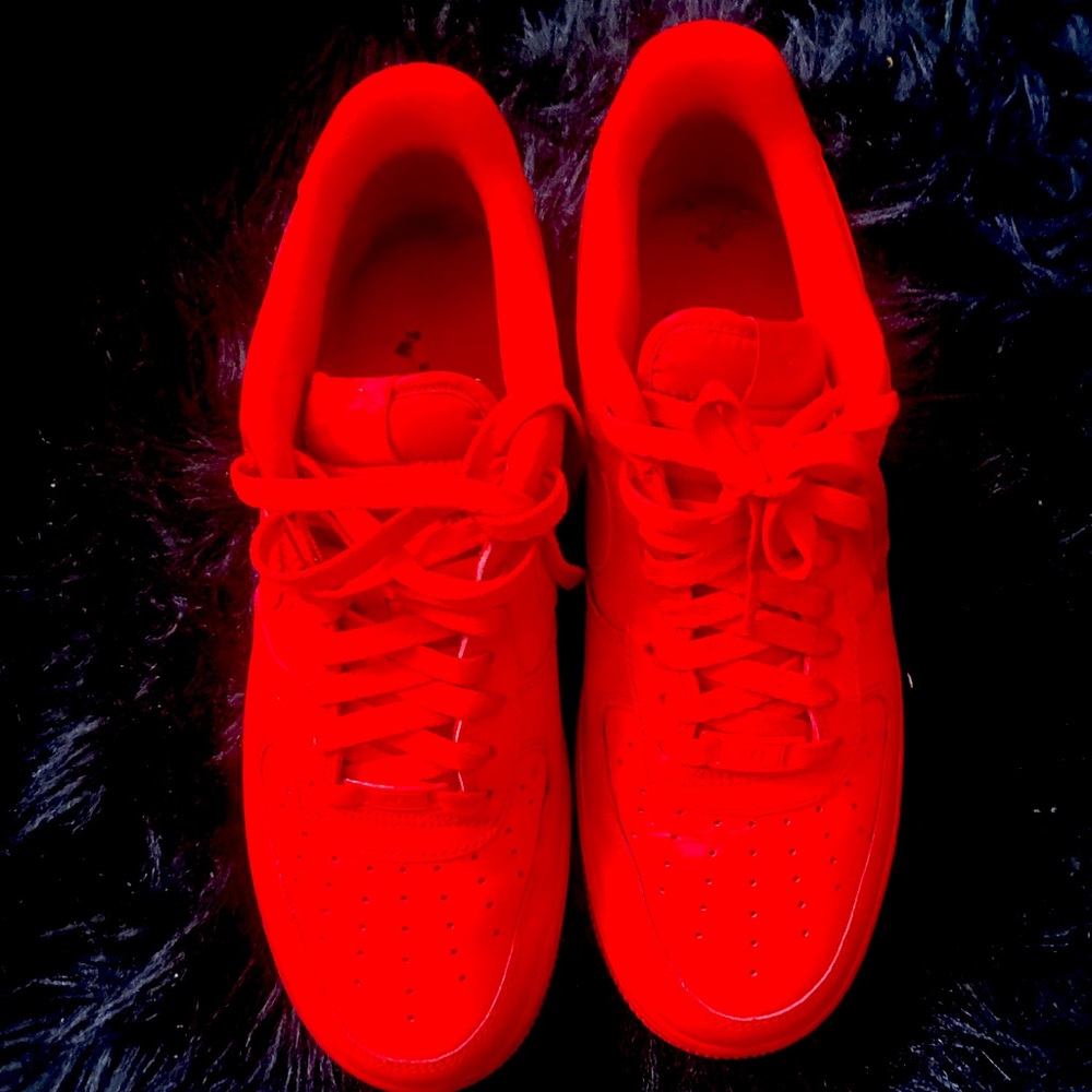 red Air Force ones